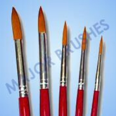 Major Brush Round Size 8 - Red Handle